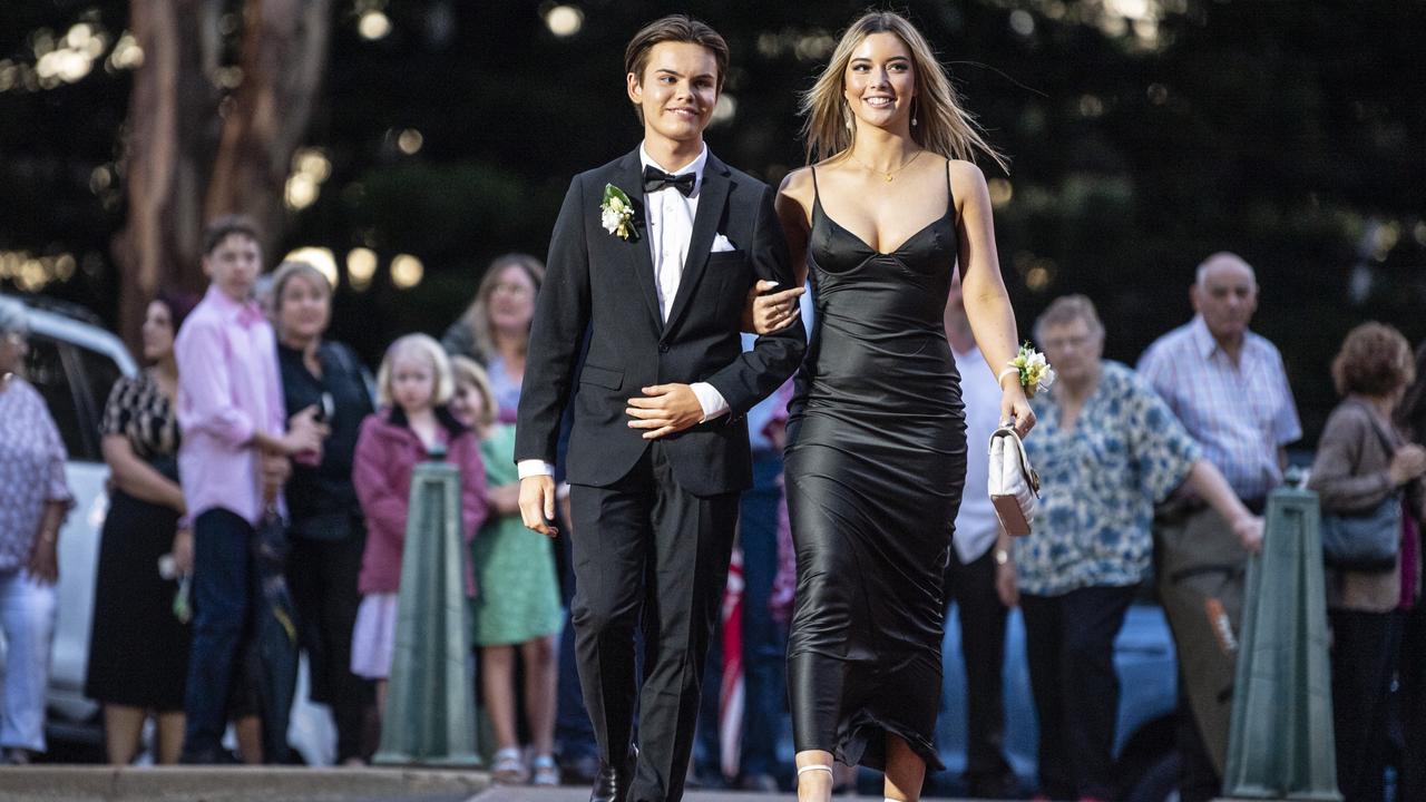 Zac Delaney and partner Charlotte Biss at St Mary's College formal at Picnic Point, Friday, March 24, 2023. Picture: Kevin Farmer