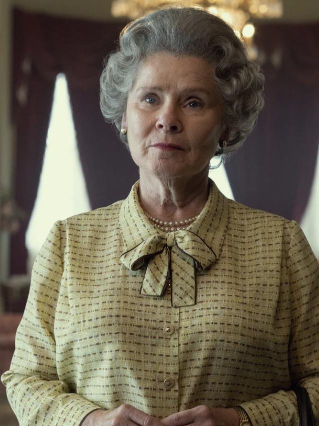 Imelda Staunton as Queen Elizabeth II in The Crown season five. Picture: Netflix