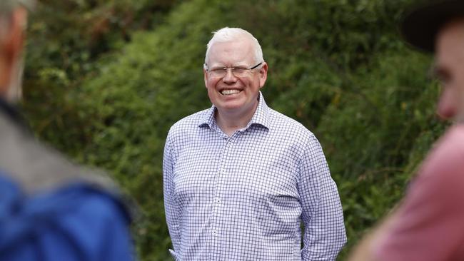 Kiama MP Gareth Ward, pictured fully clothed and in daylight, says he accidentally locked himself out of his apartment during the pre-dawn hours of Undie-Gate. Picture: Tim Hunter