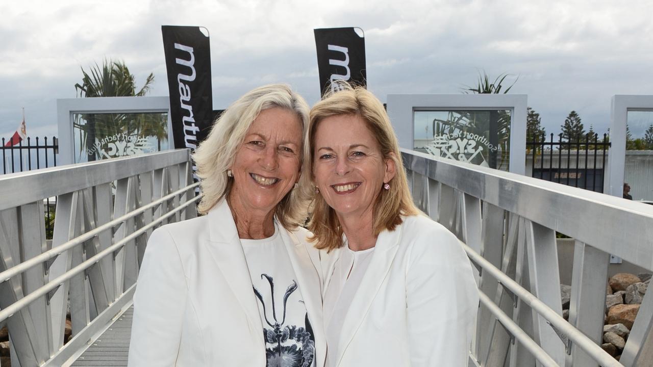 Ros Franklin and Angie Bell MP at Maritimo 11 farewell party at Southport Yacht Club, Main Beach. Pic: Regina King