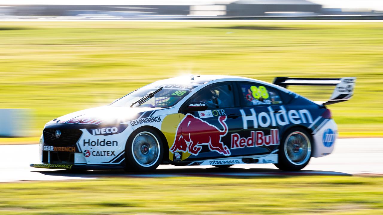 Jamie Whincup in action during The Bend Supersprint.