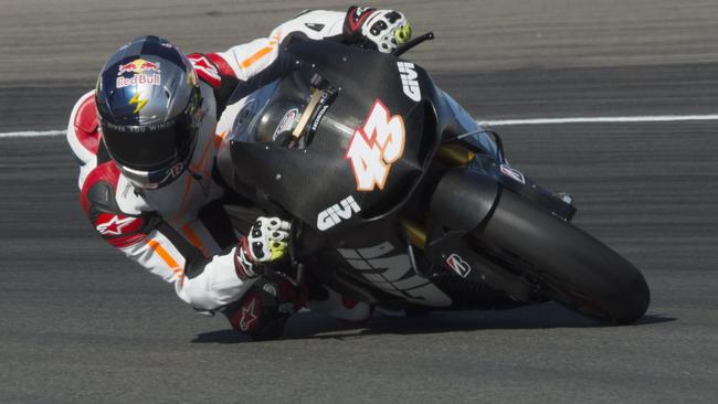 VALENCIA, SPAIN - NOVEMBER 10: Jack Miller of Australia and CWM LCR Honda (first day in MotoGP) rounds the bend during the MotoGP Tests in Valencia at Ricardo Tormo Circuit on November 10, 2014 in Valencia, Spain. (Photo by Mirco Lazzari gp/Getty Images)