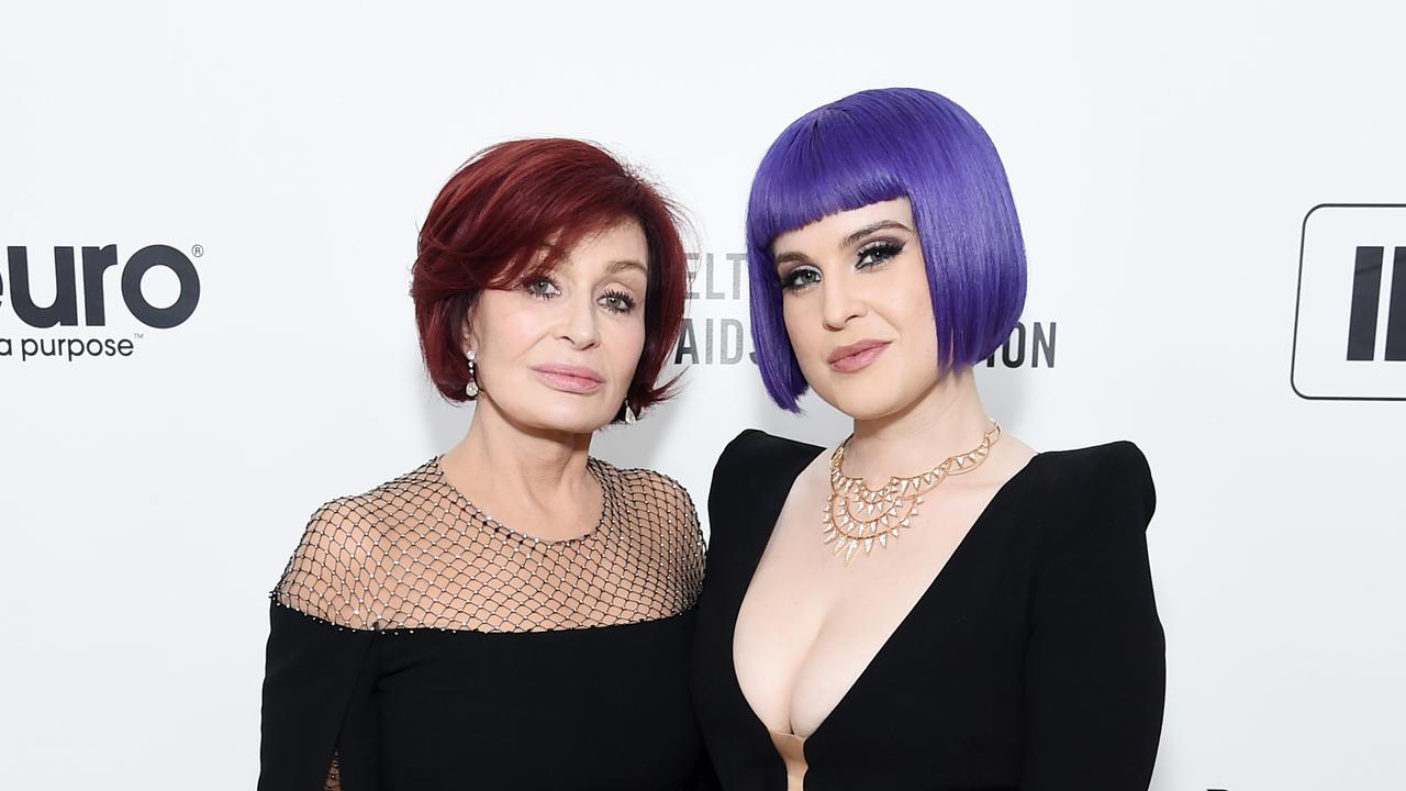 Sharon and Kelly Osbourne at a post-Oscars bash this month. Picture: Jamie McCarthy/Getty