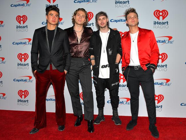 Calum Hood, Luke Hemmings, Michael Clifford, and Ashton Irwin of 5 Seconds of Summer. Picture: Getty