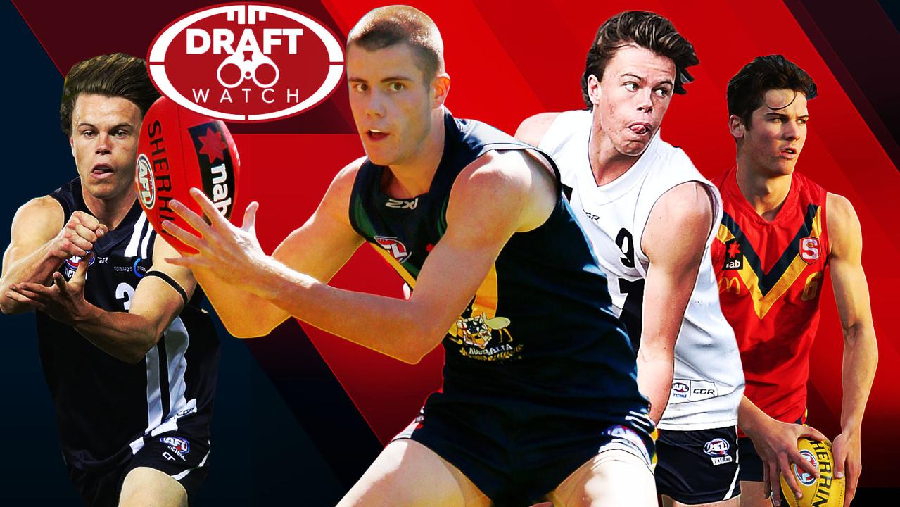 AFL Draft Watch: Oscar Brownless, Bailey Scott and Connor Rozee.