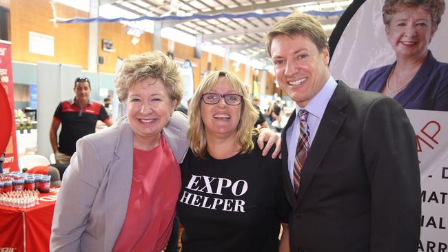 Paula Brand (centre) at one of her Small Business Expos in Mount Gravatt in 2018. Photo: Ruby Communications