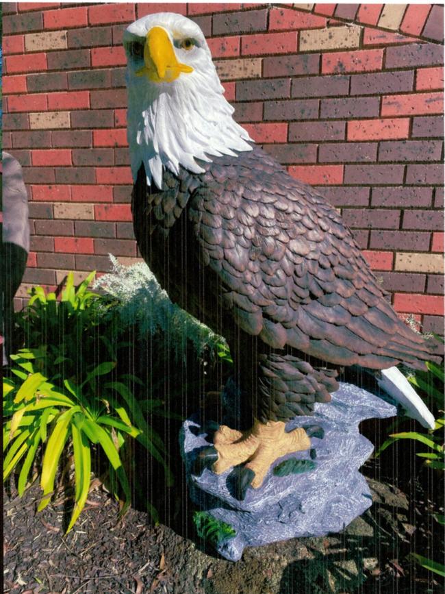 The stolen eagle stands at 1 metre tall.