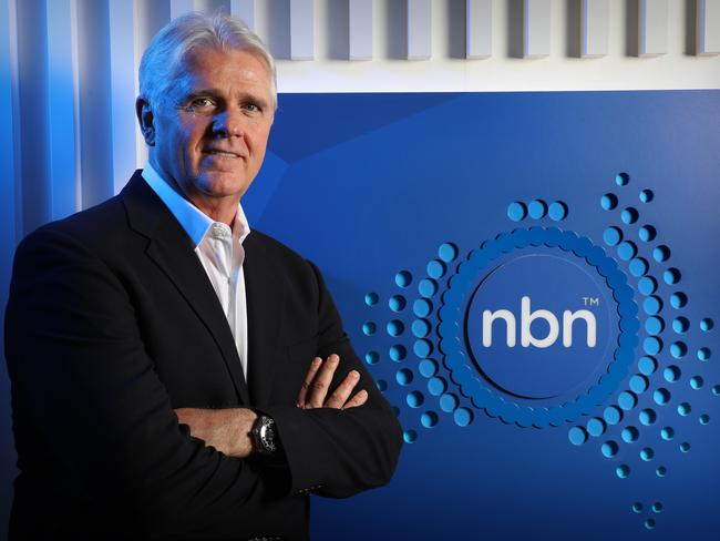 The NBN boss, Bill Morrow, is set to leave the top job before the rollout is complete in 2020. Picture: Chris Pavlich