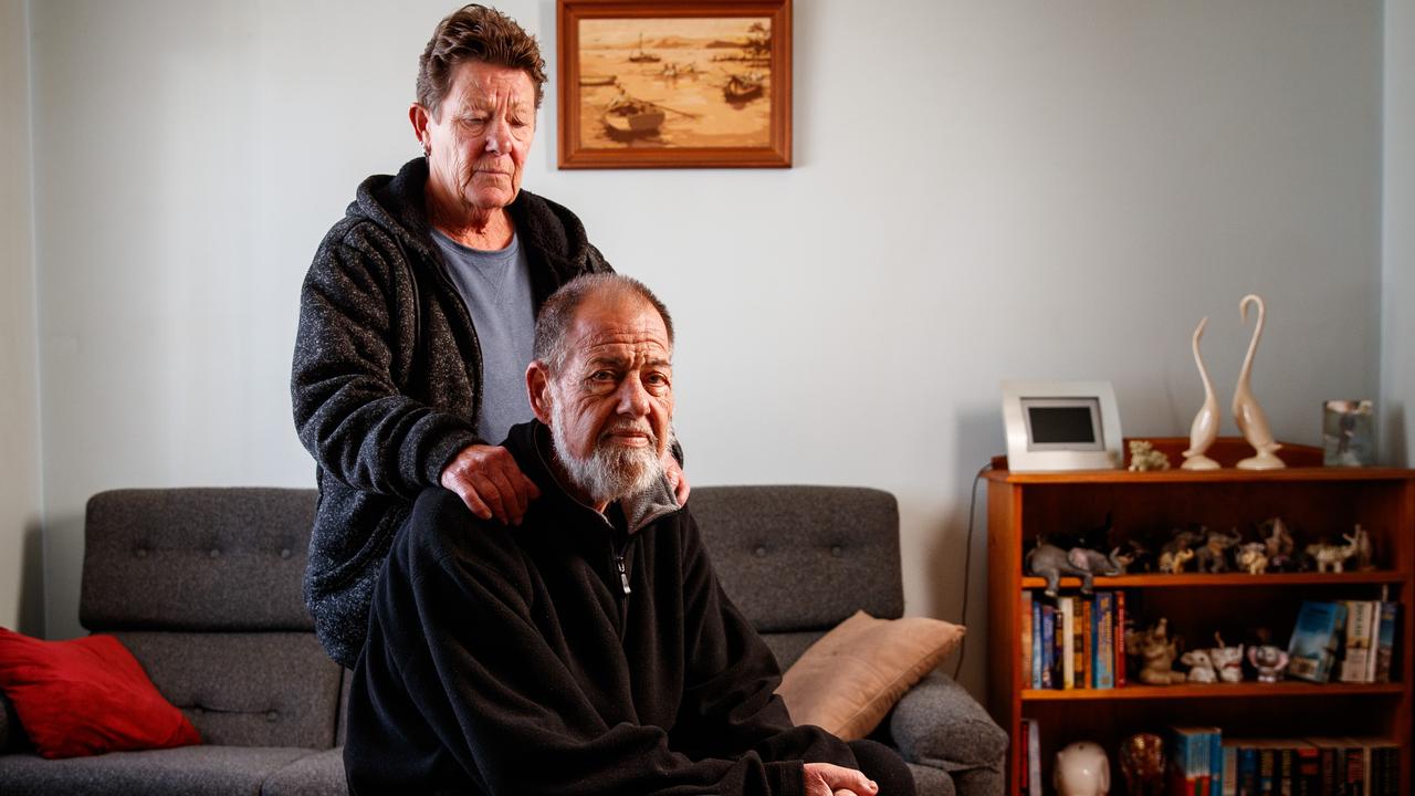 Claus Burg and his wife Lynda at their Brahma Lodge home in 2019. Picture: Matt Turner