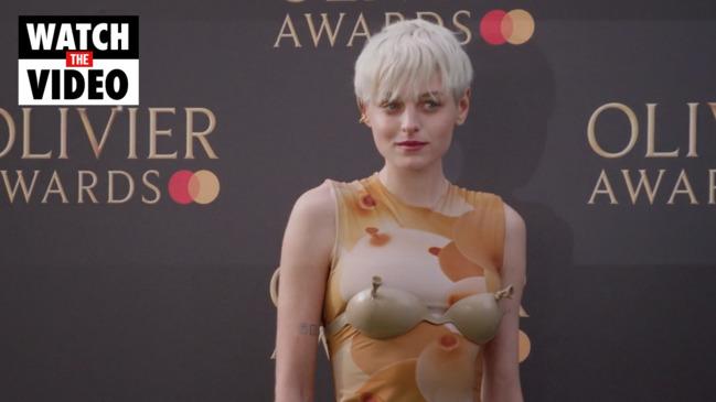 Emma Corrin hits red carpet in bizarre balloon dress