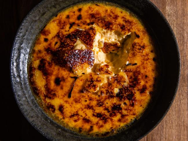 EMBARGO FOR TWAM 29 JUL 2023. FEE MAY APPLY. Crackling Pork Belly and creme brulee recipe by Lennox Hastie. TWAM exclusive. Photo: Nikki To