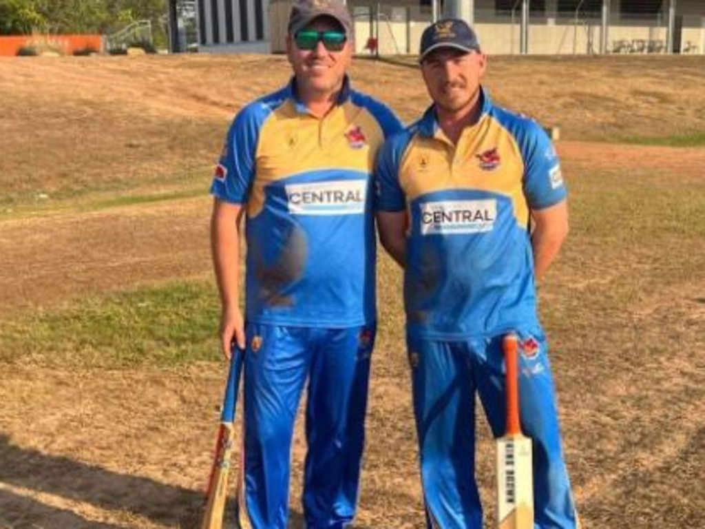 Daniel Crowe and Jake Mundy have made a heap of runs for Darwin in 2022. Picture: Darwin Cricket Club.