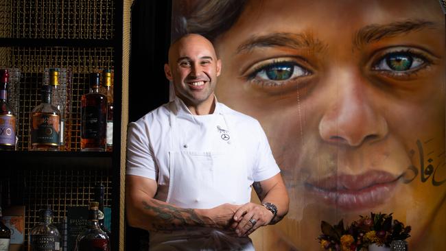 Shane Delia in the kitchen of Maha on Bond Street in Melbourne and restaurant. Picture: Jason Edwards