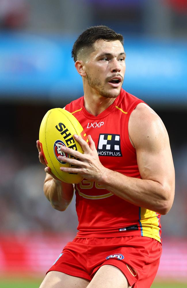 Ben Ainsworth was the difference for the Suns against Collingwood in the final quarter. Picture: Chris Hyde/Getty Images.