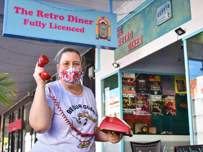 The Retro Diner, Ipswich, has had a makeover, with a fresh coat of paint and new front counters and flooring. Pictured: Owner Angie Parsons Photo: Ebony Graveur