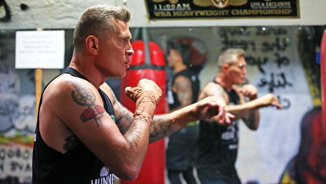 Four-time world champion Danny Green gave the media an insight into his preparation ahead of next month’s blockbuster rematch with Anthony Mundine. Picture: Tim Carrafa