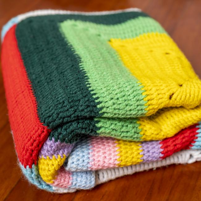 Grandma’s knitted blanket