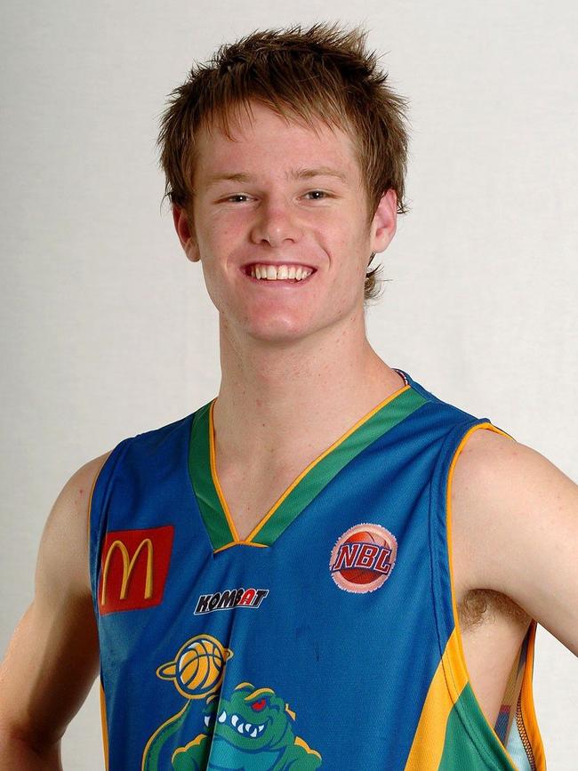 Smiling young Croc Brad Newley.