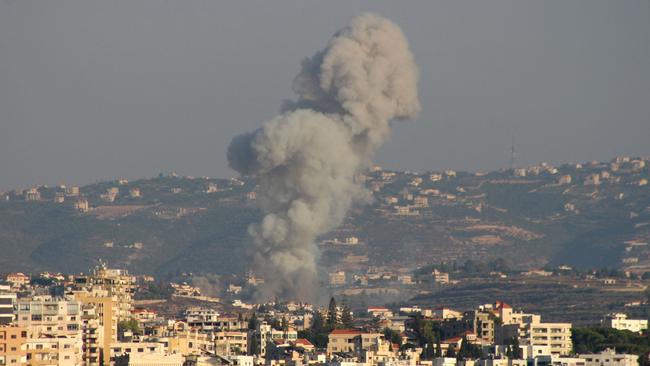 Israel’s series of deadly air strikes have since killed at least 569 people. Picture: Kawnat Haju/ AFP