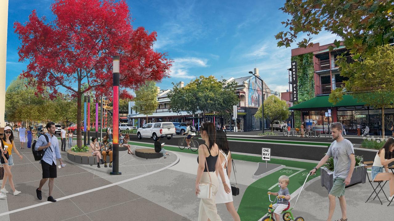 Draft concept designs of Gouger St. Picture: Adelaide City Council.