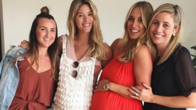 Phoebe recently celebrating her baby shower with friends and family. Picture: Instagram.