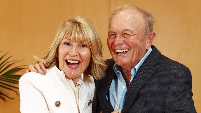 Gerry Harvey with his wife, Harvey Norman CEO Katie Page. Picture: Picture: Sam Ruttyn