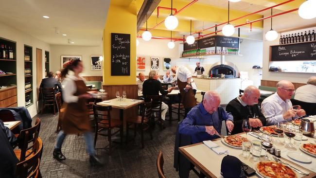 Simple style: the new-look dining room at The Hardware Club.