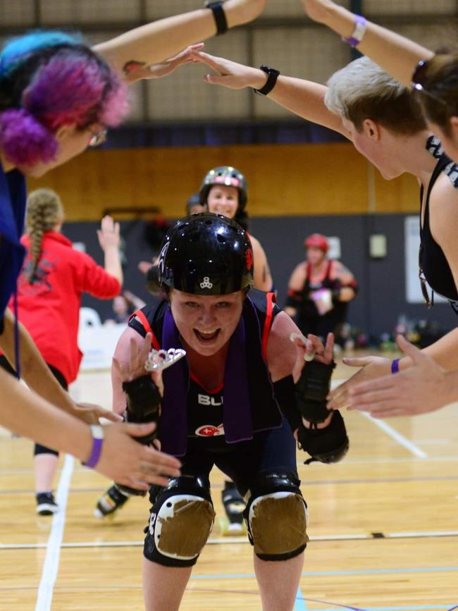 The Derby Dolls train at Runaway Sports Centre and are looking for new members. Photo by Richard Tompsett.