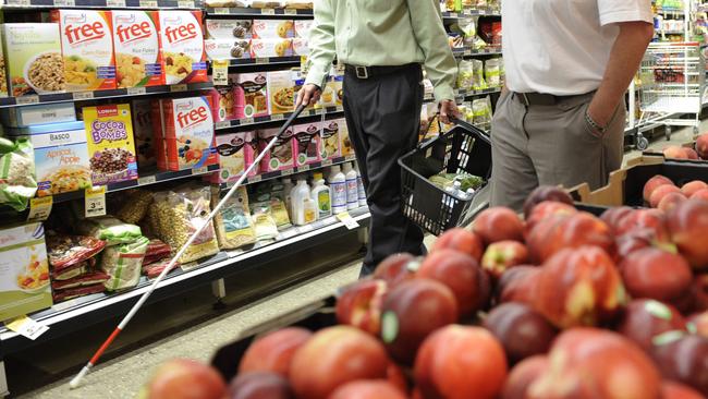 Shopping when you’re vision-impaired is made worse by people on their phones.