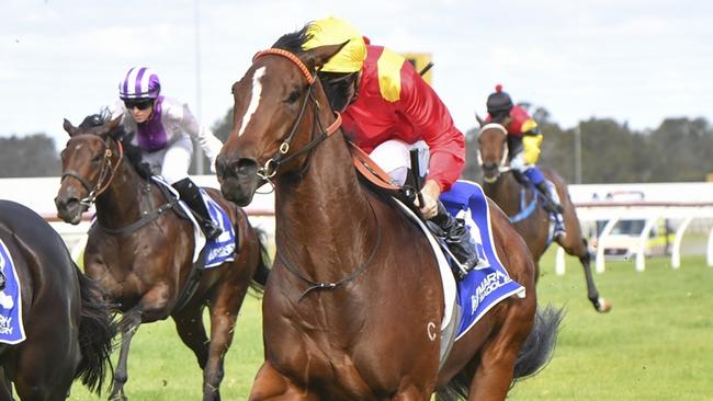 Burnett (outside) can bounce back to the winners circle on Thursday. Picture: Bradley Photos