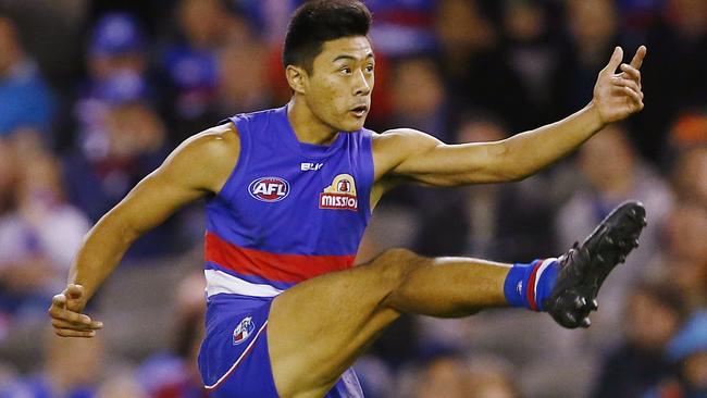 Lin Jong may not leave the Western Bulldogs. Picture: Michael Klein