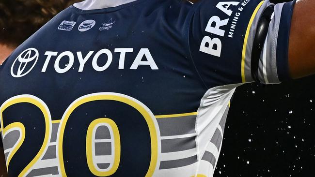 CAIRNS, AUSTRALIA - FEBRUARY 14: Brenton Baira of the Cowboys  is seen ahead of the 2025 NRL Pre-Season Challenge match between North Queensland Cowboys and Dolphins at Barlow Park on February 14, 2025 in Cairns, Australia. (Photo by Emily Barker/Getty Images)