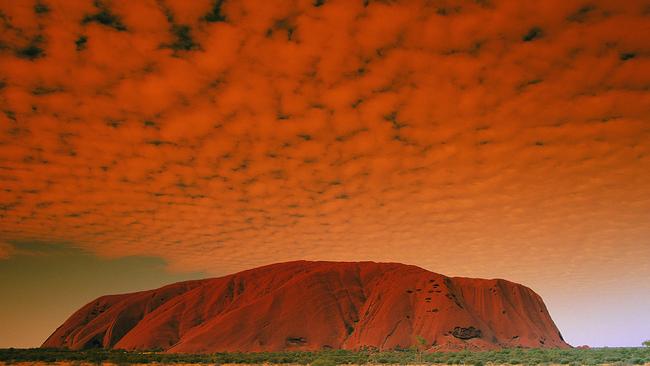 Residents of Mutitjulu, a community in the shadow of Uluru, are blockading access to the world-famous attraction. Picture: Supplied