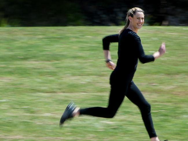 Sally Stevens can now run a marathon. Picture: Jay Town