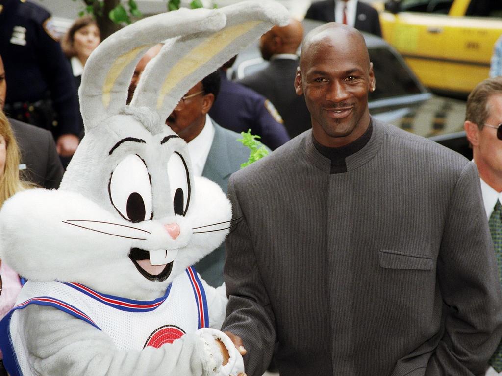 Space Jam-era MJ, right. Picture: AFP