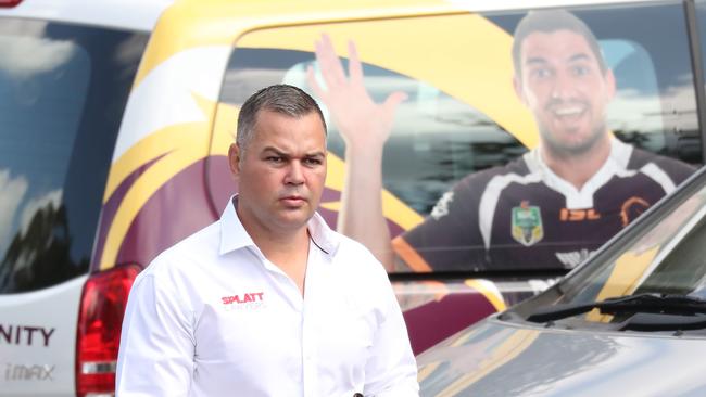 Anthony Seibold’s role at Brisbane is safe for now. Picture: Annette Dew