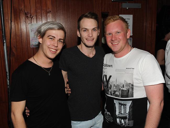 SAVVY Jacob Williamson, Kaydon Ralph and Justin Harle at the Sovereign Hotel Picture Bryan Lynch