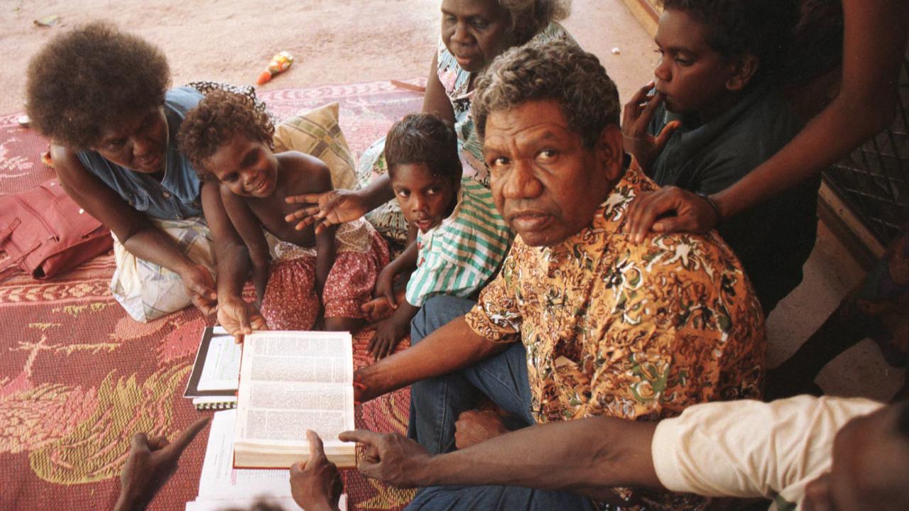 At home on Elcho Island, Arnhem Land in 1996.