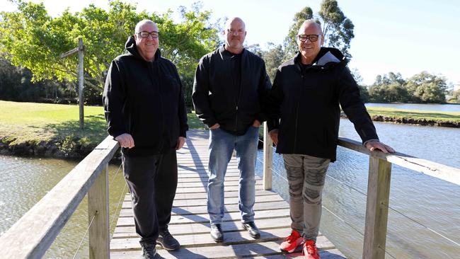 Also on the management team: (left) Wayne Lee (assistant manager) and (centre) Mark Ramsland (board member), with (right) Pastor Ross Pene.