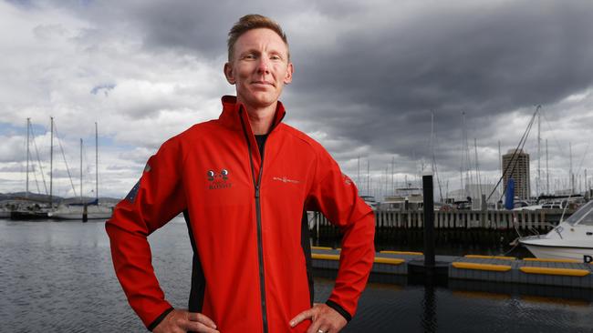 Sailor Luke Watkins now home in Hobart after being  thrown overboard from yacht  Porco Rosso during the 2024 Sydney to Hobart yacht race during rough weather.  Picture: Nikki Davis-Jones