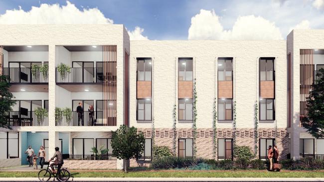 An artist impression of the new $11m affordable housing development in Woodville West. Picture: Supplied