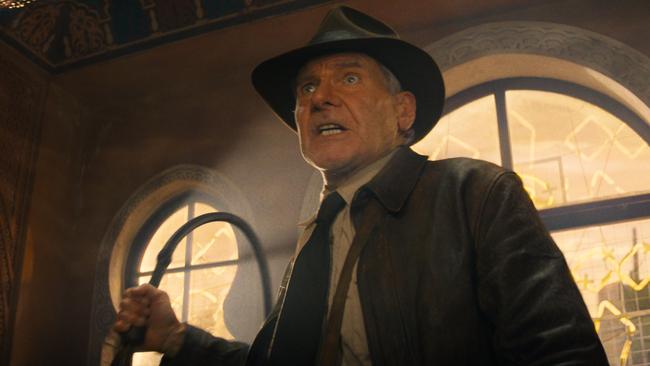 Indiana Jones (Harrison Ford) in Lucasfilm's IJ5. ©2022 Lucasfilm Ltd. & TM. All Rights Reserved.