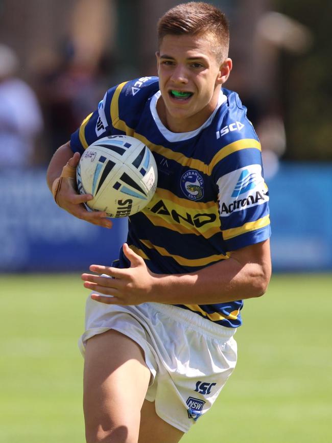 He plays for the Parramatta Eels in the SG Ball Cup competition.