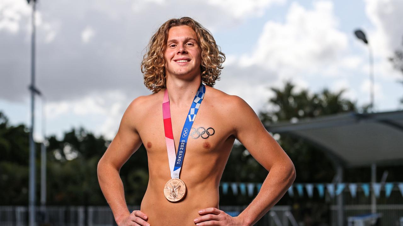 Olympic swimmer and bronze medalist at the Tokyo Olympics, Isaac Cooper, 17. Picture: Zak Simmonds