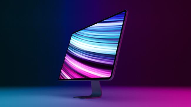 A render based on leaks and rumours about what the new iMac could look like. Picture: MacRumours