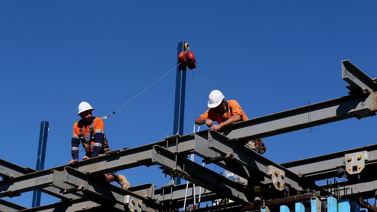 Workers have a lot less money to play with thanks to inflation. Picture: Brendon Thorne/Bloomberg via Getty Images construction Sydney