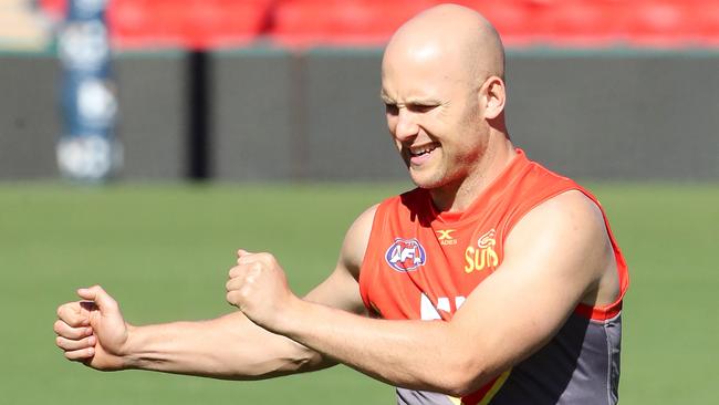 Gary Ablett at Gold Coast Suns training at Metricon Stadium. Picture: RICHARD GOSLING