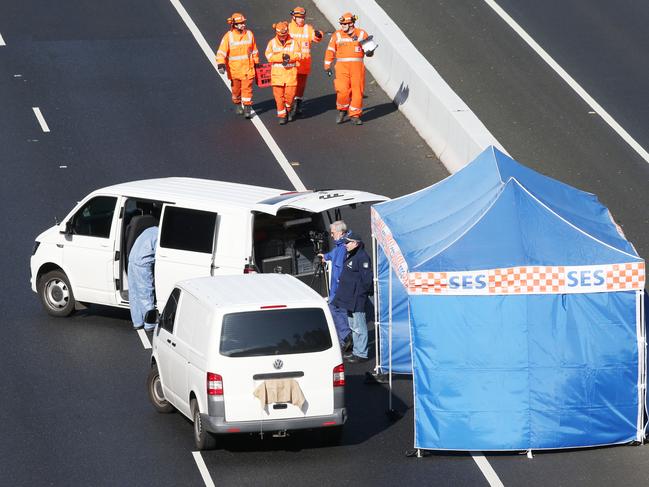 Virgona’s van stopped in the middle of EastLink after he died behind the wheel.