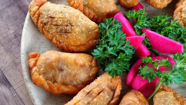 Lebanese samosas from King of Falafel.