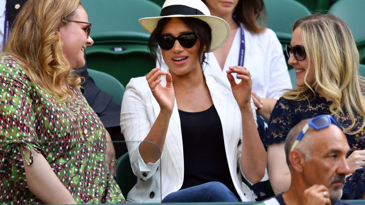 Megan’s visit to Wimbledon has proved controversial. Picture: GLYN KIRK / AFP.